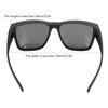 Oversized Sunglasses Fit Over Glasses PC Non Slip UV Protection