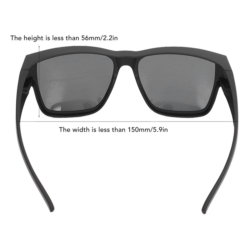 Oversized Sunglasses Fit Over Glasses PC Non Slip UV Protection