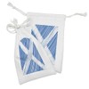 Ambesonne Scotland Fabric Pouch Set of 2, National Scottish Flag