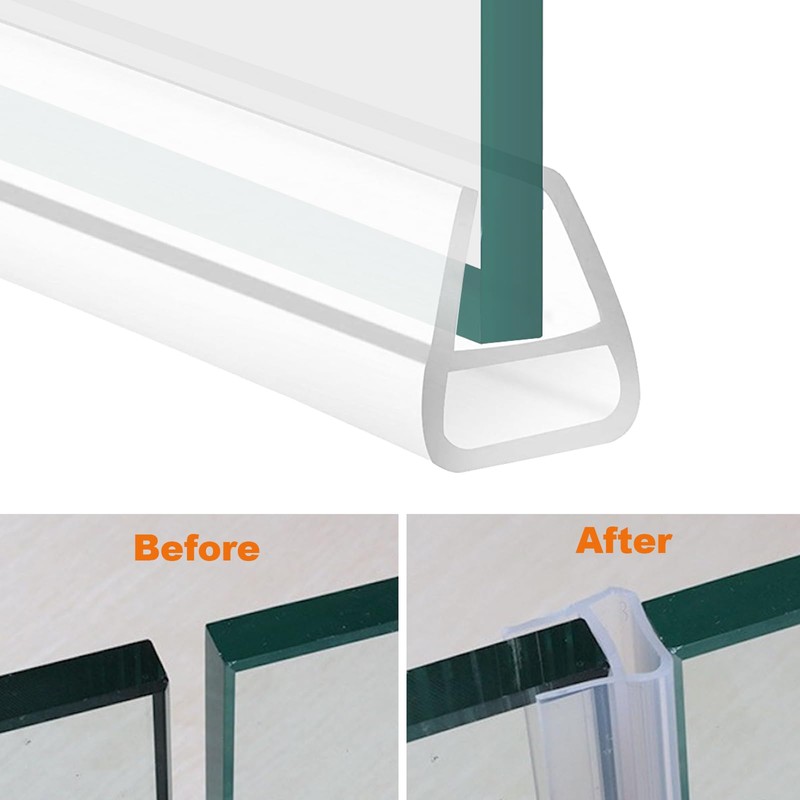 Bath Shower Screen Seal Strip,U-Shape Rubber Shower Screen Seal Strip