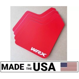 StreetRays [Originals] [SR] STARTER Mud Flaps Set RED with Custom Vinyl Logo B