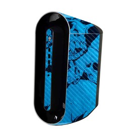 MightySkins Carbon Fiber Skin Compatible with Alienware Aurora R11 Gaming Desktop - Blue Skulls | Protective, Durable Textured Carbon Fiber Finish | Easy to Apply and Change Styles | Made in The USA