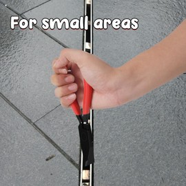 Steel Metal Hand Seamer, 7-Inch Small Metal Sheet Straight Bender Plier Tools, Flattening Metal Made Easy Form Edge Seamer Seaming Plier for Bending and Flattening Sheet Metal Hand Tool