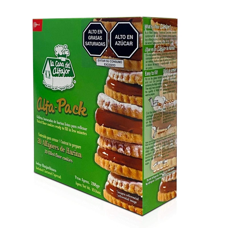 Caja de 20 Alfajores de Harina Peruanos La Casa del