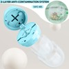 Pill Cutter 1/4 |Precision Quarter Cutter |3-SectionStorage |Crush-Free Blades |Compact