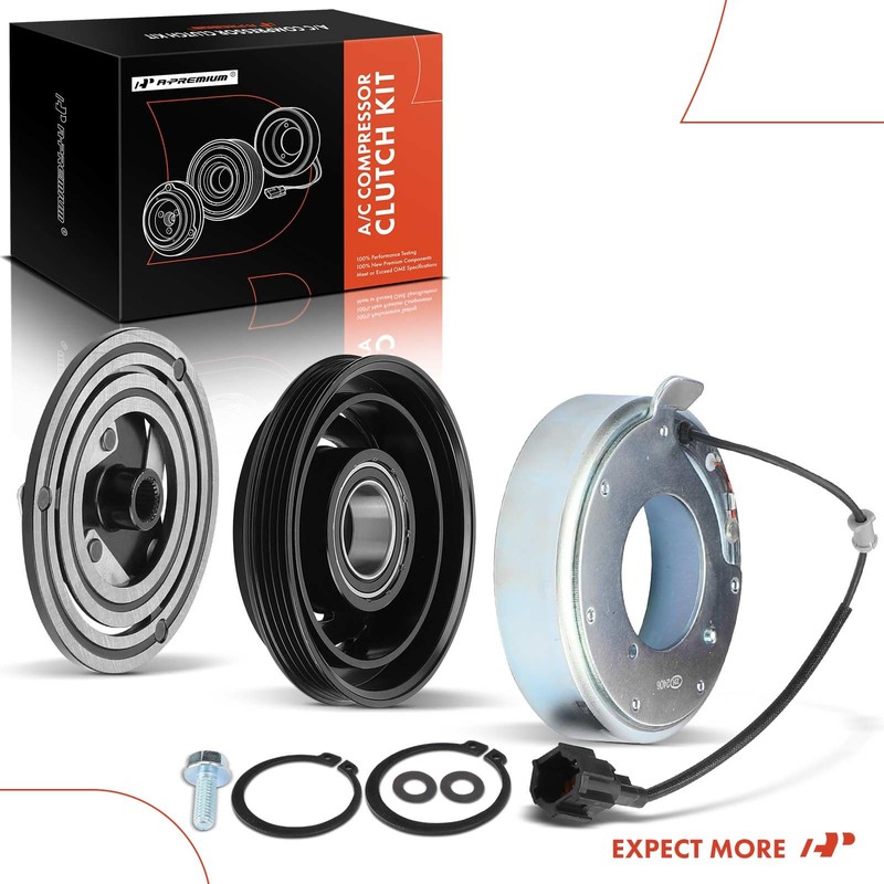 A-Premium Air Conditioner AC Compressor Clutch Kit Compatible with Nissan