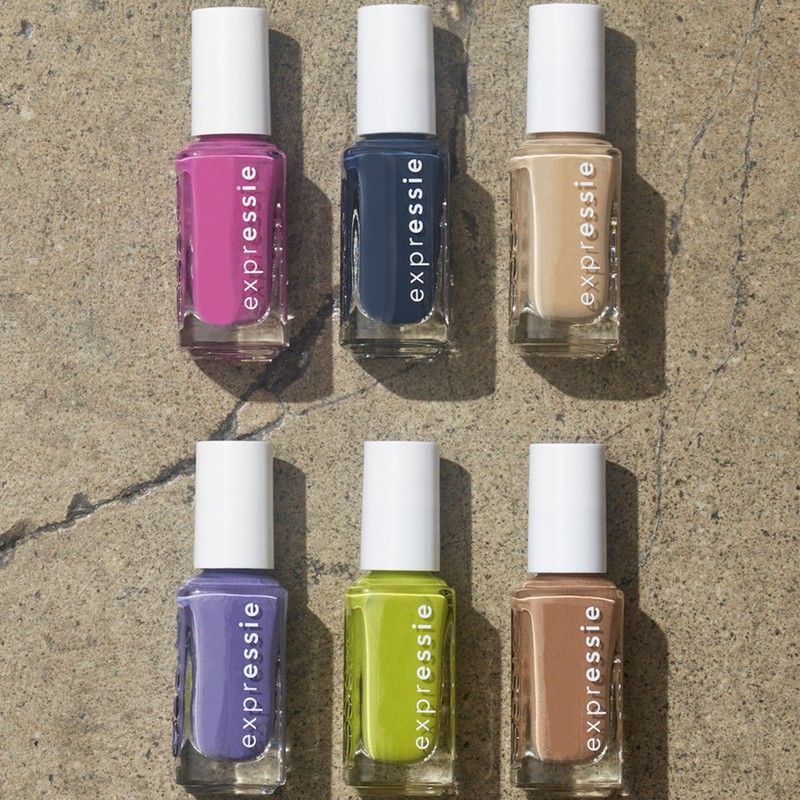 essie Expressie Nail Polish, Quick-Dry Green Nail Polish, Power Moves,