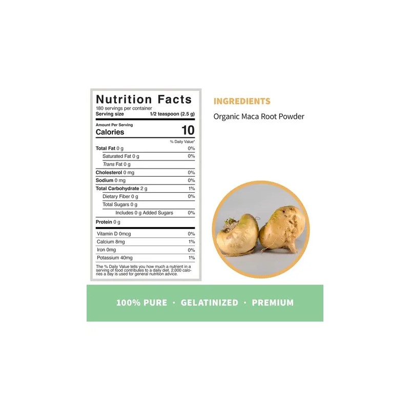 Sprout Living Raiz De Maca Gelatinizada En Polvo 1 Libra