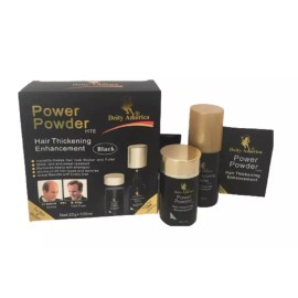 Deity America Hair Thickening Enhancement Black Color 2 Set (22g Powder + 100ml