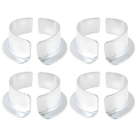 YINETTECH 4 Pairs Motorcycles Exhaust Half Moon Collets Compatible with Honda