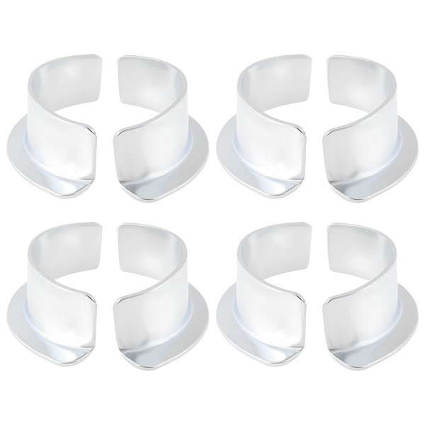 YINETTECH 4 Pairs Motorcycles Exhaust Half Moon Collets Compatible with