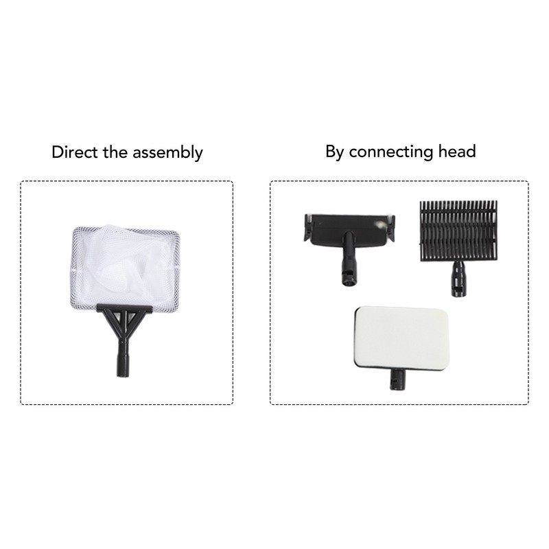 6 in 1 Aquarium Cleaning Kit Multifunction Replaceable Durable Fish