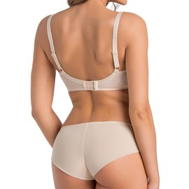 Teyli Women's Minimiser Bra with Underwire Bra Large Sizes Bra Large Breasts Comfort Strong Hold Bra Women's Underwired Minimiser Bra Women's Bra, beige