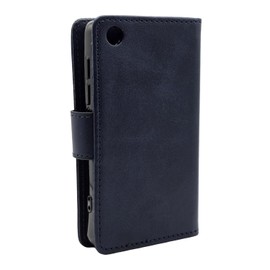 Samvix Leather Book Case for Q6 Music Player (Blue)