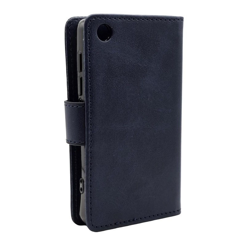 Samvix Leather Book Case for Q6 Music Player (Blue)