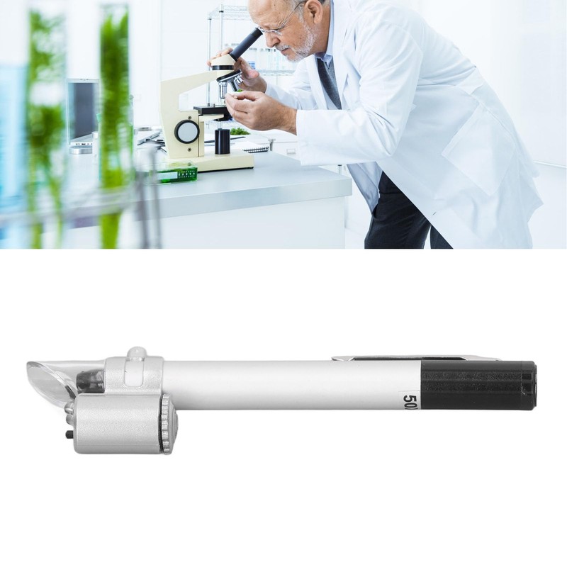 50X Handheld Microscope Pen, Wireless Pocket Microscope LED Lighted Magnifying