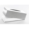 blomus -NEXIO- Kleenexbox aus mattiertem Edelstahl, Kosmetiktuchbox für alle Papiertücher,