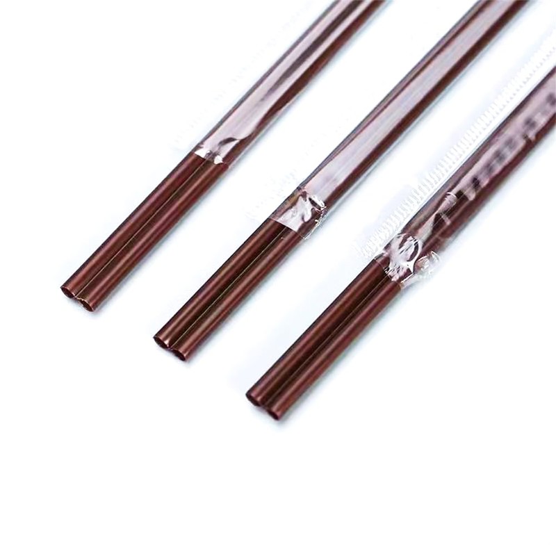 100 Pcs Individually Packaged Black Plastic Extra Long Flexible Disposable