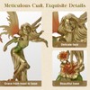 FOLKOR LIFE Resin Fairy Statue Hand-Painted Elegant Fantasy Decor, Dancing