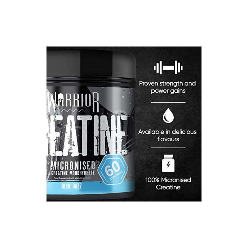 Warrior Creatine Monohydrate Powder – 300g – Micronised for Easy