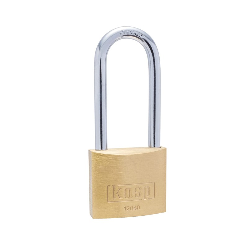 Kasp K12040L63D Brass Padlock 40 x 63 mm Long Shackle,