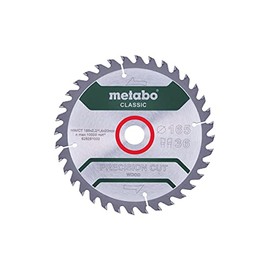 METABO Hoja de Sierra 628281000 Precision Cut Classic 165 x 20 mm Dientes 36 WZ 15°