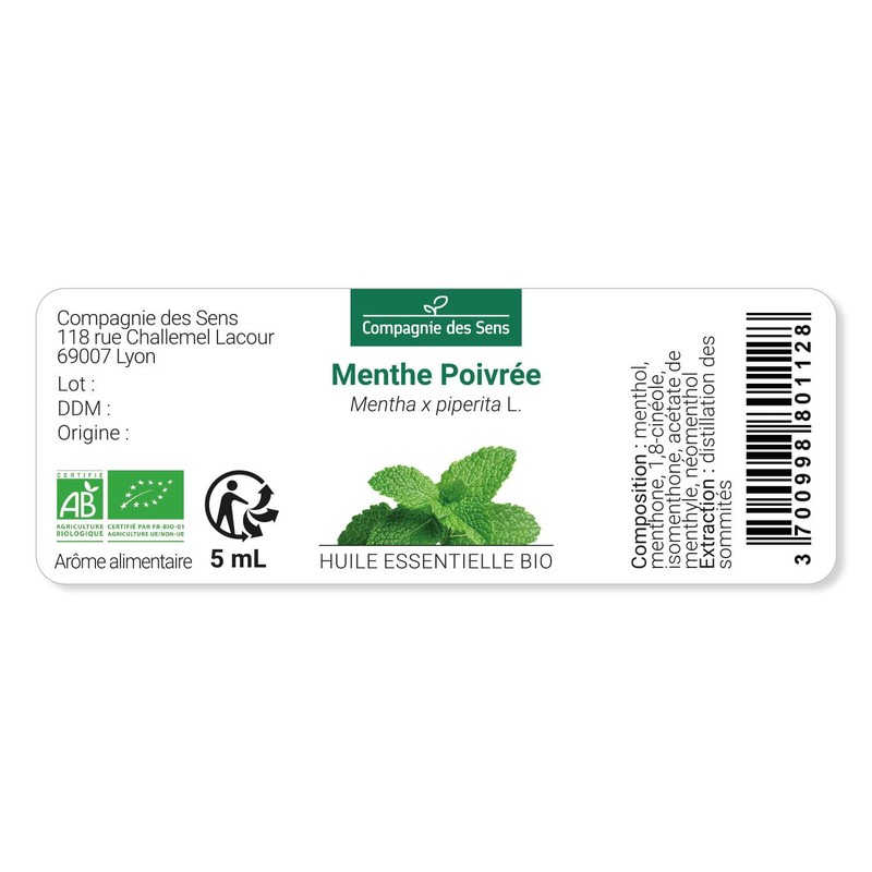 Peppermint Organic - 100 ml - High Quality Essential Oil