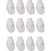 12 Pairs Newborn Baby Mittens Gloves Cotton No Scratch Baby