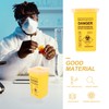 FOMIYES Multi-Purpose Sharps Container 0.26 Gallon Capacity, Yellow Pp Plastic