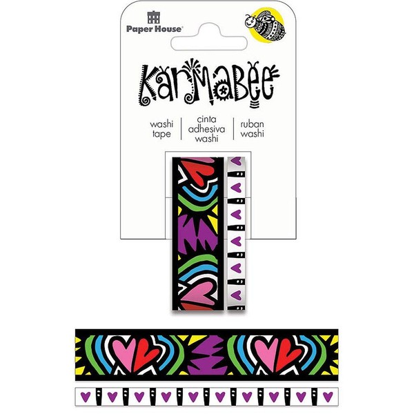 Paper House Productions Karambee Joyful Hearts Set of 2 Foil