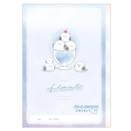 Kamio Japan Enaga Float 217508 Free Book, Shimeenaga Jiyucho Free Notebook, Rakugaki Book, Ushi-e, Back to School