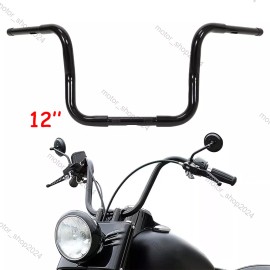 Unbranded 12" Rise 1-1/4" Adjustable Handlebar Fit For Harley Softail Sportster XL1200X