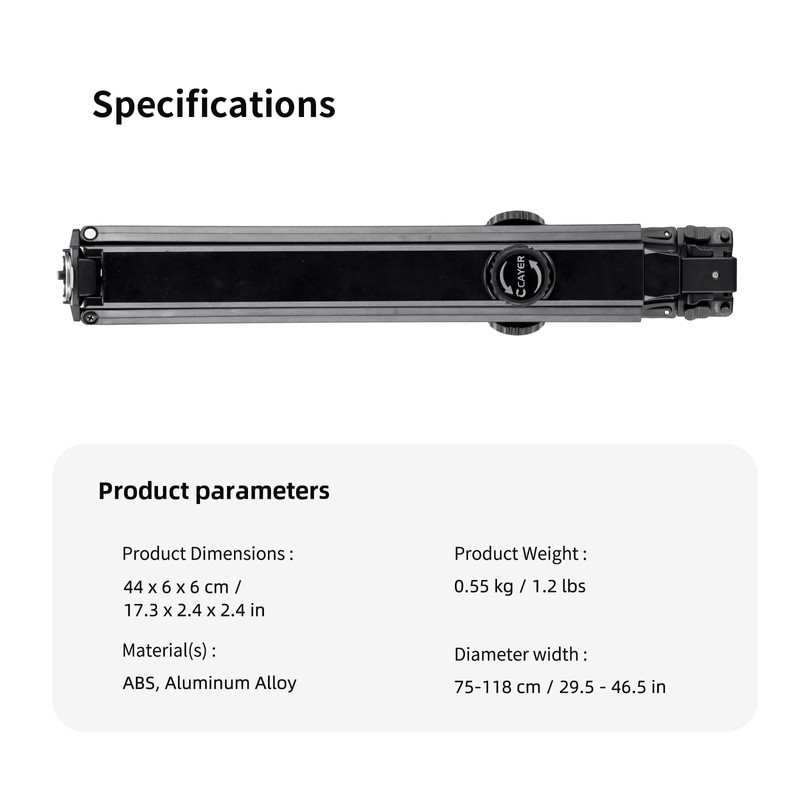 CAYER SP10 Tripod Ground Spreader for FA310H Video Tripod, Quick-Release