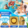 6 Pcs Ring Inflatable Drink Holder Diamond Ring Drink Pool