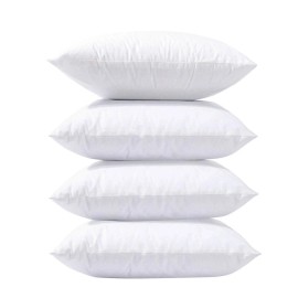 Phantoscope 18 x 18 Pillow Inserts, Set of 4 Hypoallergenic 100% Virgin Fiber