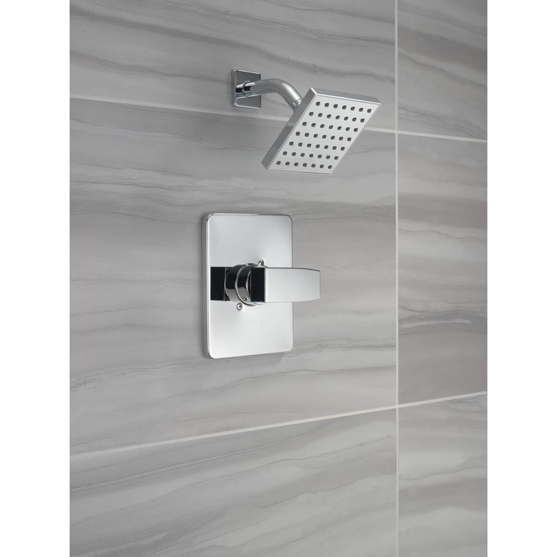 Delta Modern 14 Series Shower Faucet Set, Chrome Shower Head