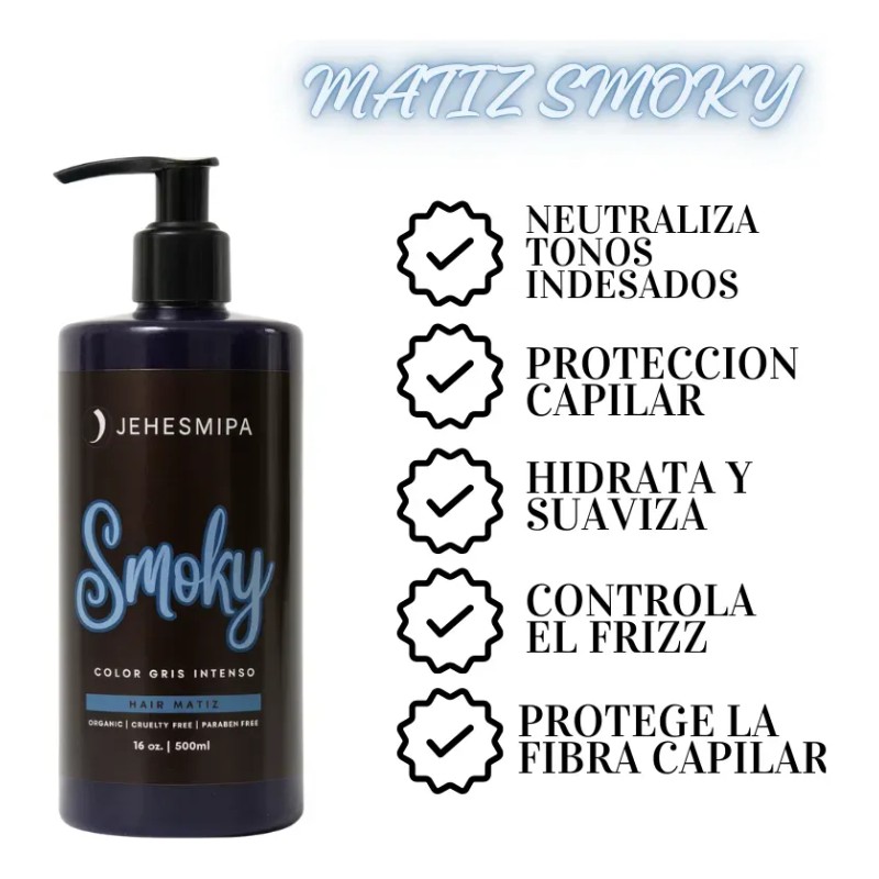 1 Shampoo Matizador Gris Smoky Jehesmipa Profesional