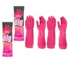 MAMISON XXL Rubber Gloves, 2 Pairs, Kitchen Dishwashing, Non-Slip Grip