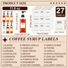 Nuogo 6 Pcs Coffee Syrup Dispenser Bottles Set 750ml, 500ml,