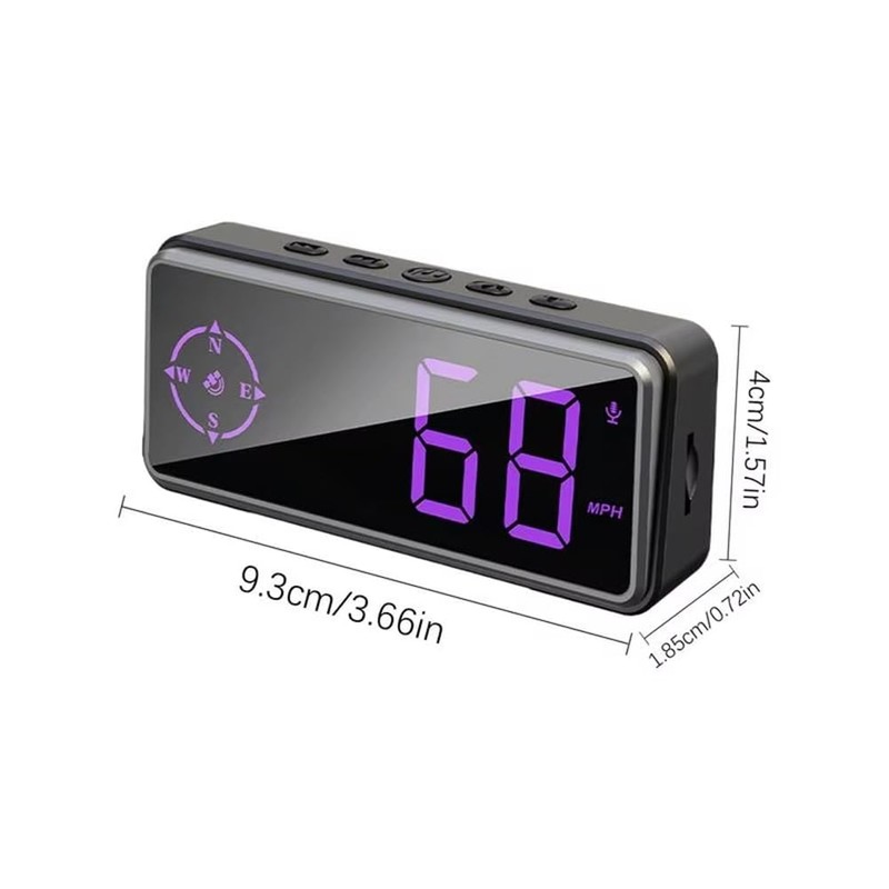 Snblzhef Digital Compass for Car MPH Speed Meter KM/H LCD