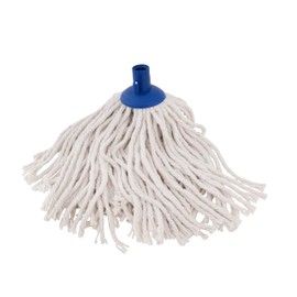 Superio Cotton String Mop Replacement Head, Refill for Hardwood Floor Cleaning, Self Wringing, Heavy Duty, Commercial/Industrial, 14" Strings, White, Cotton, Floor, Tile, Ceramic