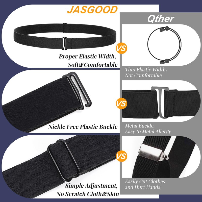 JASGOOD Crop Top Tuck Waist Band Adjustable Band Tucking Sweaters