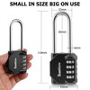 SharkByte Combination Long Padlock [2.6" Long Shackle] 4 Dial Heavy