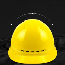 MACHSWON Hard Hat Yellow ABS Safety Helmet Electrician Labor Protection European Style Breathable Thick Protective Helmet Industrial Hardhats for Building, Construction and Work Sites