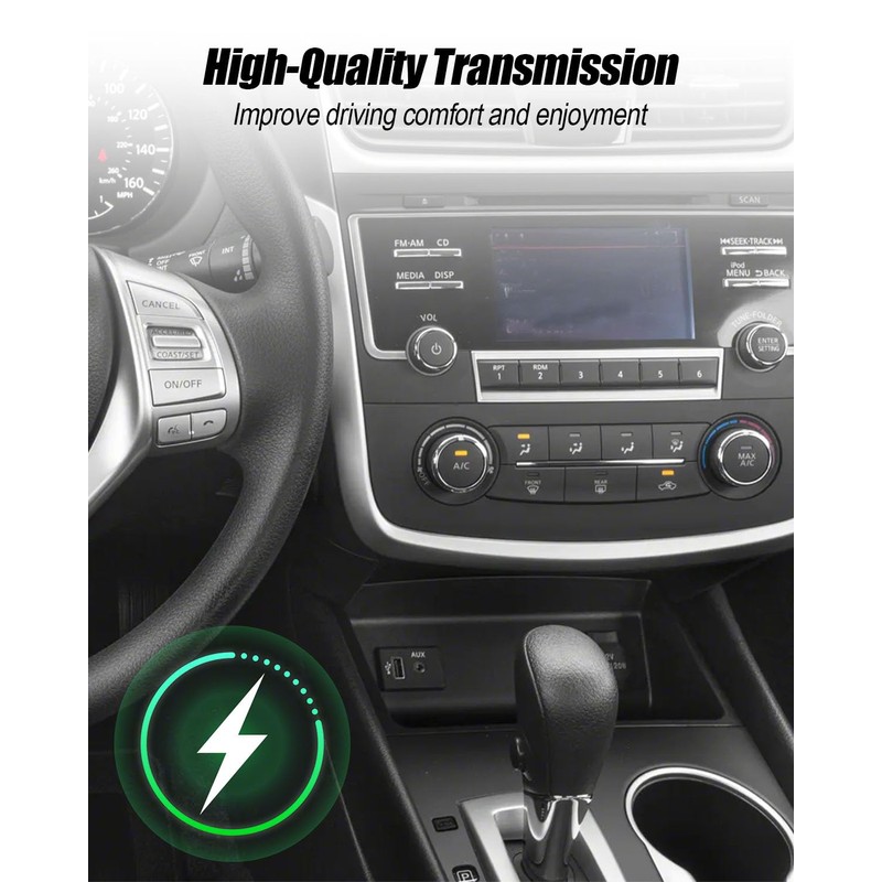 QNHEAY Auxiliary AUX USB Jack Port Fit for Nissan Altima