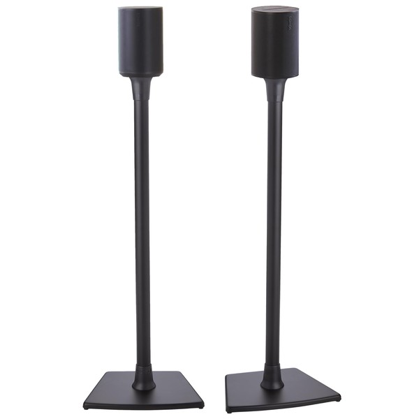 Sanus Wireless Speaker Stand for Sonos Era 100™ - Pair (Black) |, Perfect Stand Setup for Easy and Secure Mounting of New Sonos Era 100™ Speakers - OSSE12-B2