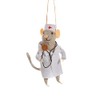 Sass & Belle Doctor Mouse Felt Decoration