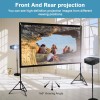 YADILALA Pedestal Pantalla Proyector De Enrollable 120 Hd Con Soporte