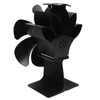 6 Blade Stove Eco Fan Black High Temperature Resistant Self