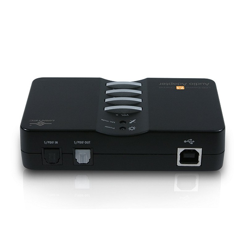 Vantec USB External 7.1 Adaptador de Canales de Audio (Negro)